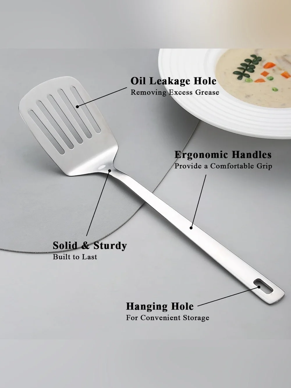 Stainless Steel Kitchen Utensils Set 6 Pieces